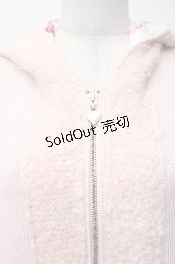 画像3: JESUS DIAMANTE / ニットパーカー  ピンク S-25-11-16-001-JE-TO-AS-ZS (3)