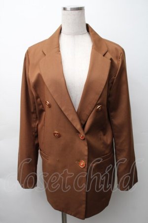 画像: LIZ LISA / リボンボタンジャケット  ブラウン S-25-11-16-015-LO-JA-HR-ZS