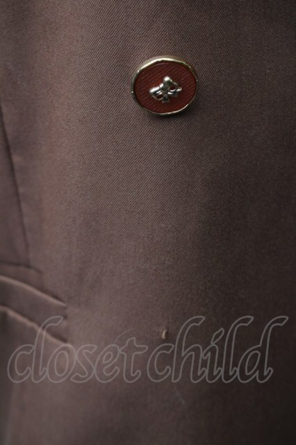 画像3: LIZ LISA / リボンボタンジャケット  ブラウン S-25-11-16-015-LO-JA-HR-ZS (3)