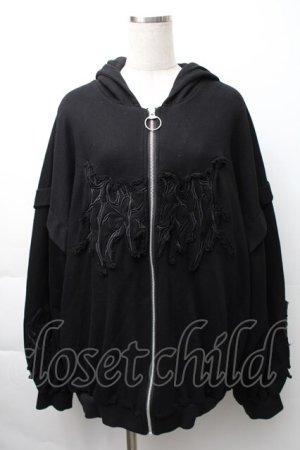 画像: REFLEM / 猫耳ジップアップパーカー  黒 S-25-11-16-016-PU-TO-AS-ZS