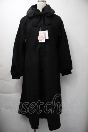 画像: m petit by misako / AM*リボンコート M 黒 S-25-11-16-034-LO-CO-HR-ZS