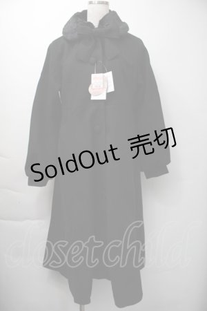 画像: m petit by misako / AM*リボンコート M 黒 S-25-11-16-034-LO-CO-HR-ZS