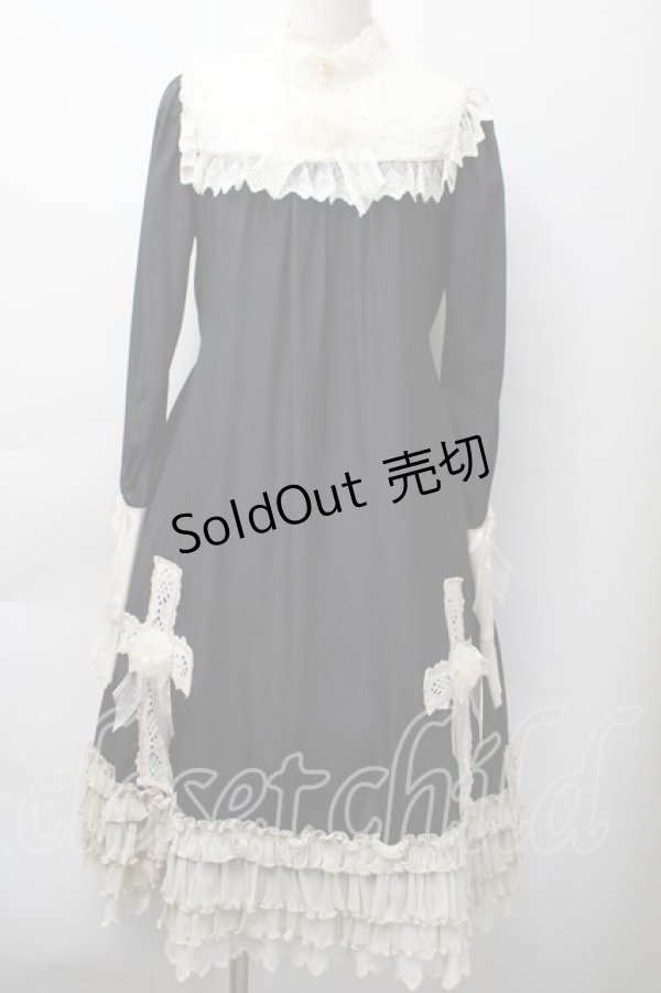 画像1: BABY,THE STARS SHINE BRIGHT / MariaのSisterワンピース  黒 S-25-11-18-048-BA-OP-HR-ZS (1)