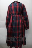 画像2: FLC / 皆方由衣コラボ MINA*タータンチェックワンピース L 赤ｘグリーン S-25-11-18-049-LO-OP-HR-ZS (2)