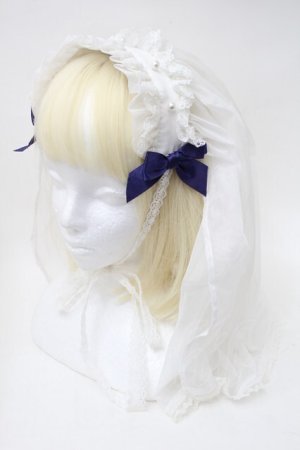画像: Angelic Pretty / シスターベールヘッドドレス  白ｘ青 S-25-11-18-013-AP-ZA-HR-ZS