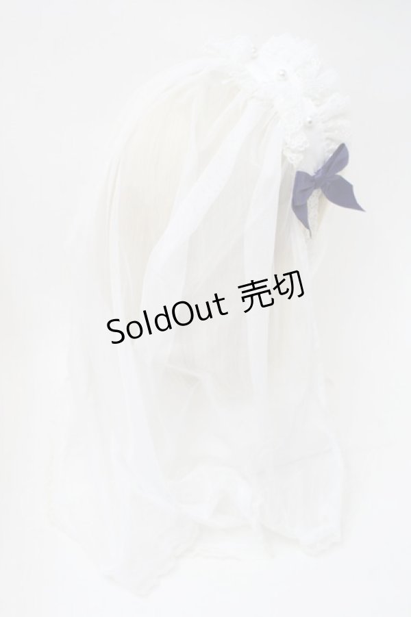 画像2: Angelic Pretty / シスターベールヘッドドレス  白ｘ青 S-25-11-18-013-AP-ZA-HR-ZS (2)