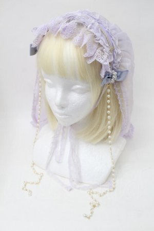 画像: Angelic Pretty / Holy Theaterベール付ヘッドドレス  ラベンダー S-25-11-18-014-AP-AC-HR-ZS