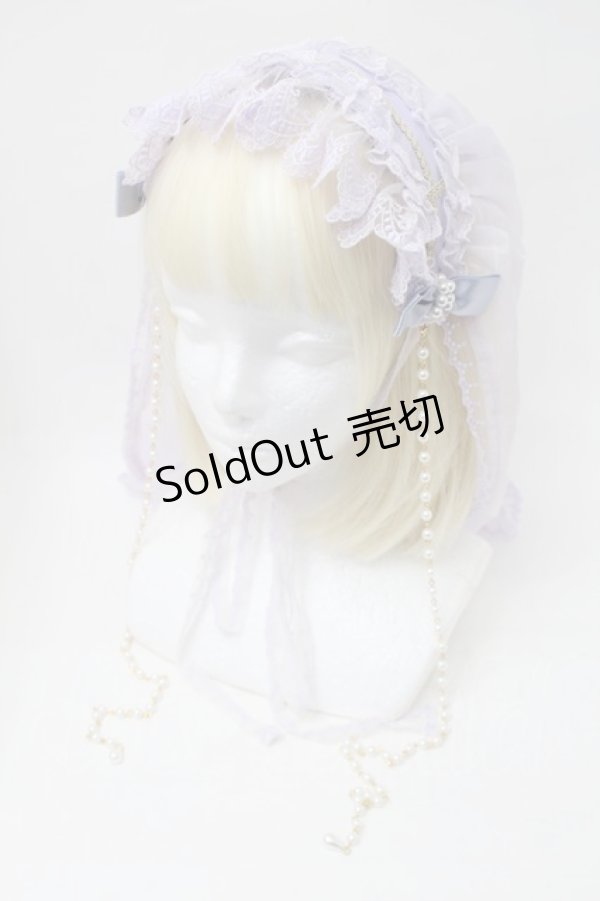 画像1: Angelic Pretty / Holy Theaterベール付ヘッドドレス  ラベンダー S-25-11-18-014-AP-AC-HR-ZS (1)
