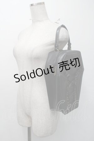 画像: ATELIER PIERROT / "Nocturnal Grave" Vampire's Coffin Bag バッグ  黒 S-25-11-18-015-EL-BG-HR-ZS