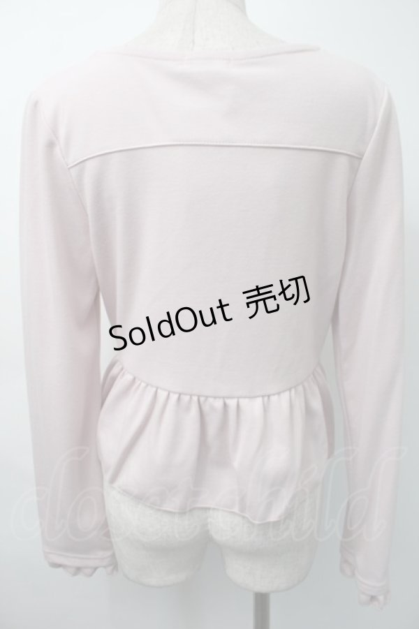 画像2: axes femme / カットショートカーデ  ピンク S-25-11-18-021-AX-TO-HR-ZS (2)