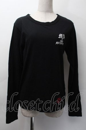 画像: MAM MAXICIMAM / プリント長袖カットソー  黒 S-25-11-18-034-LO-TS-HR-ZS