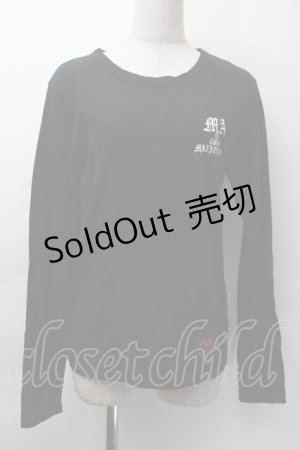 画像: MAM MAXICIMAM / プリント長袖カットソー  黒 S-25-11-18-034-LO-TS-HR-ZS