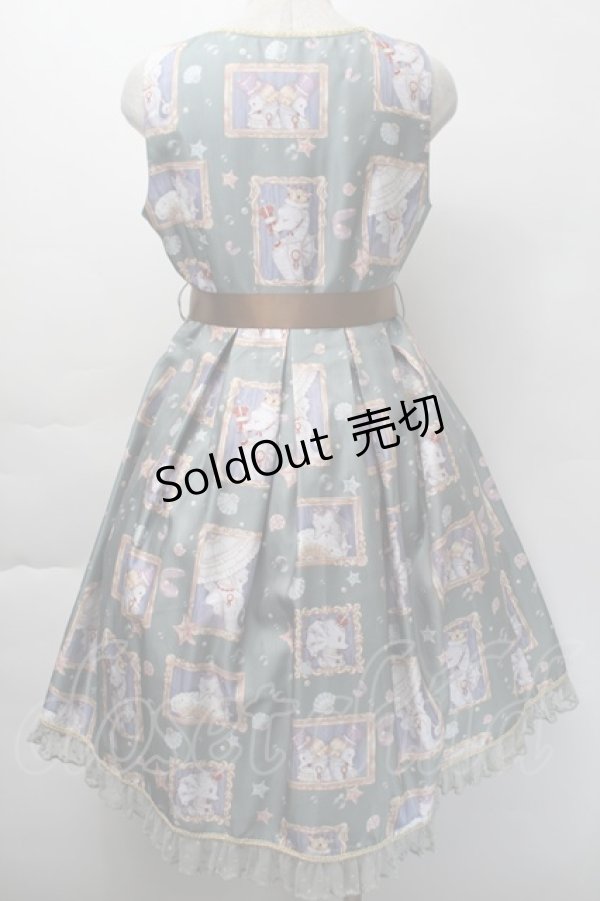 画像2: To Alice / シーホースプリントジャンパースカート S グレー S-25-11-18-042-LO-CO-HR-ZS (2)