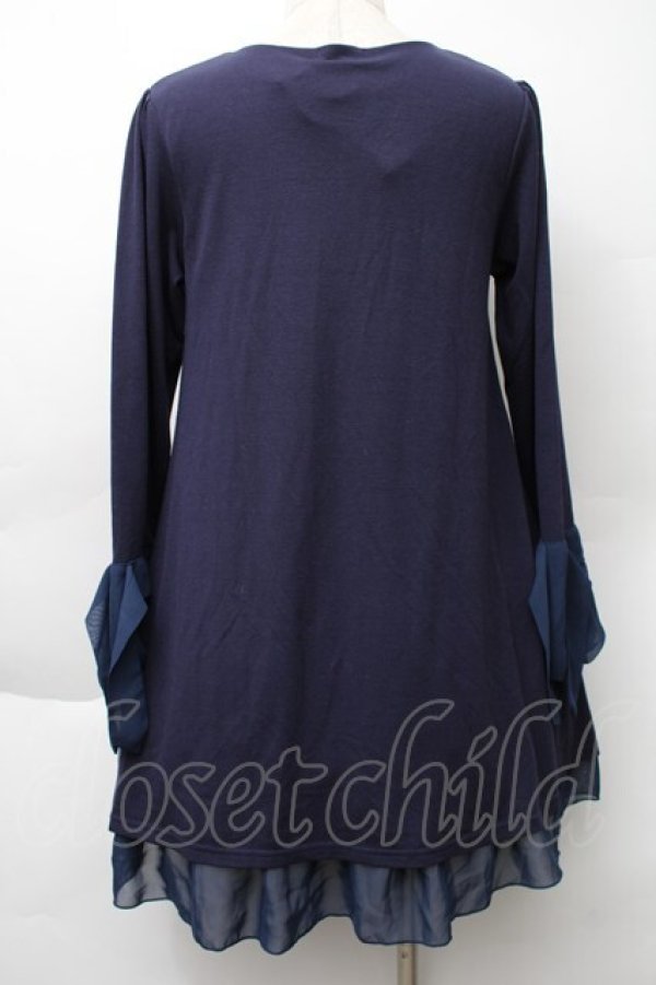 画像2: axes femme / 星座グラデ柄カットチュニック  パープル S-25-11-20-043-AX-OP-HR-ZS (2)