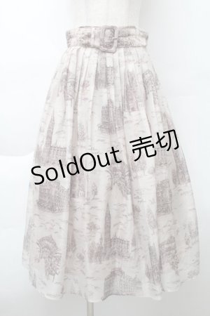 画像: an another angelus / ブリティッシュトワル柄シアータックスカート  ベージュ S-25-11-20-048-CA-SK-HR-ZS