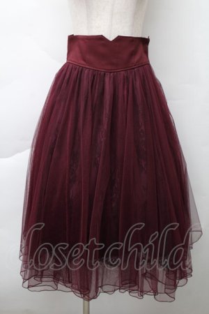 画像: axes femme POETIQUE / フェイバリットカラースカート  ワイン S-25-11-20-049-AX-SK-HR-ZS