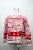 画像2: PINK HOUSE / ロージーローズカーディガン  白ｘ赤 S-25-11-20-007-LO-TO-AS-ZS (2)