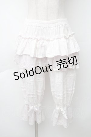 画像: 中国ロリータ / 裾刺繍ドロワーズ  ピンク S-25-11-20-058-LO-PA-AS-ZS