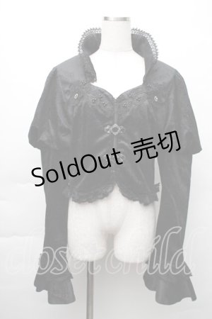 画像: DARK IN LOVE / ジャガードベロアジャケット  黒 S-25-11-20-014-PU-TO-AS-ZS