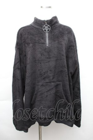 画像: KILL STAR / ボアZIPプルオーバー  黒 S-25-11-20-016-SL-OP-HR-ZS