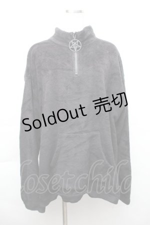 画像: KILL STAR / ボアZIPプルオーバー  黒 S-25-11-20-016-SL-OP-HR-ZS