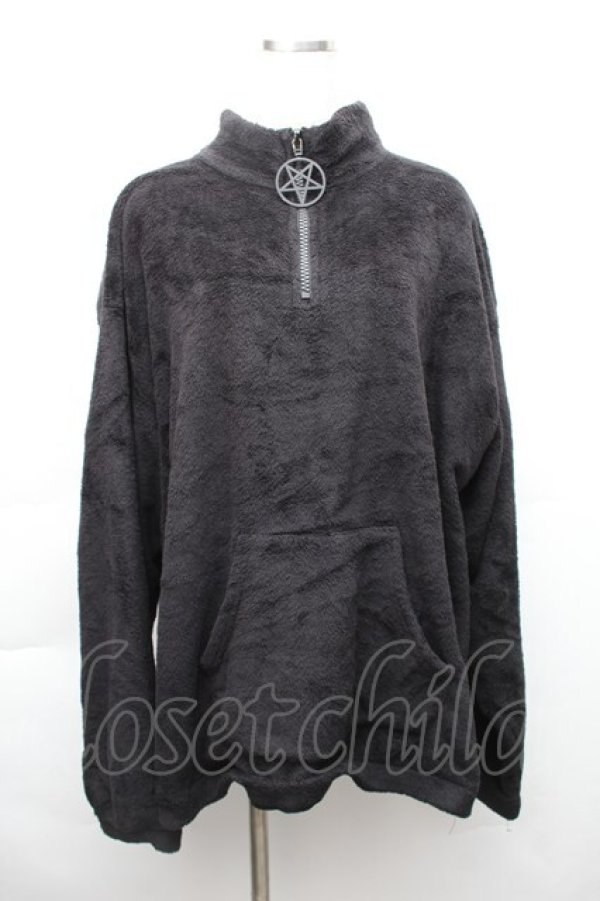 画像1: KILL STAR / ボアZIPプルオーバー  黒 S-25-11-20-016-SL-OP-HR-ZS (1)