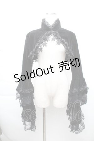 画像: DARK IN LOVE / ベロアボレロ  黒 S-25-11-20-019-PU-TO-AS-ZS