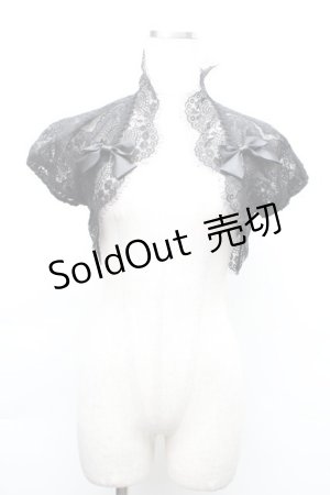 画像: Mary Magdalene / ペルルレースボレロ  黒 S-25-11-20-020-CL-TO-AS-ZS