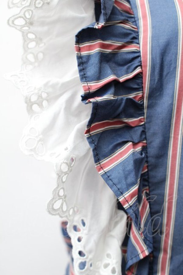 画像3: Perla nell' ostrica / ストライプキャミワンピース  ブルーｘレッド S-25-11-20-037-EL-OP-HR-ZS (3)