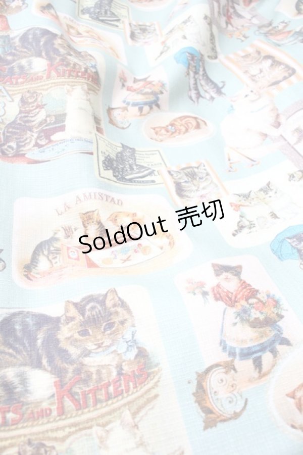 画像3: Perla nell' ostrica / ヴィンテージキャット襟付ワンピース  ミント S-25-11-20-038-EL-OP-HR-ZS (3)