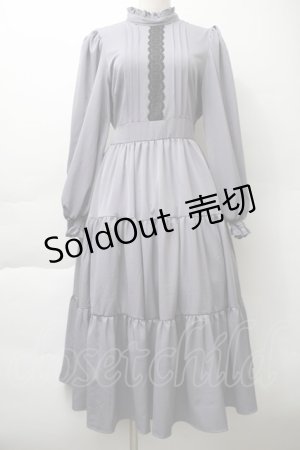 画像: m petit by misako / AM＊レースティアードワンピース S グレー S-25-11-20-040-LO-OP-AS-ZS