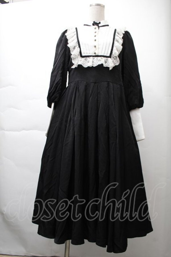 画像1: Hoshibako Works / ルーシーズクローゼット デイリーワンピース  黒ｘ白 S-25-11-21-051-LO-OP-HR-ZS (1)