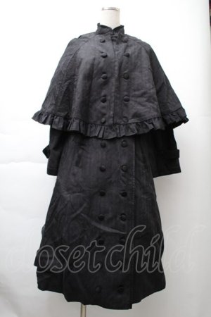 画像: hoshibako / オースティンコートワンピース  黒 S-25-11-21-052-PU-OP-HR-ZS