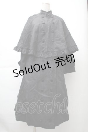 画像: hoshibako / オースティンコートワンピース  黒 S-25-11-21-052-PU-OP-HR-ZS