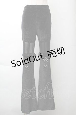 画像: GOTH / ベロアパンツ  黒 S-25-11-21-054-GO-PA-AS-ZS