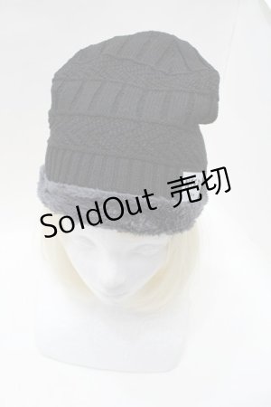 画像: NieR Clothing / ニット帽＆ネッグウォーマーセット  黒 S-25-11-21-007-PU-AC-HR-ZS