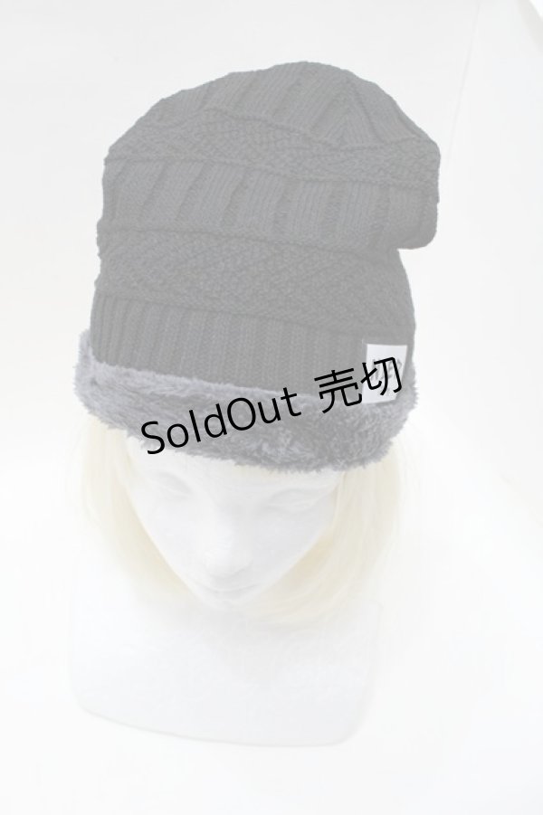 画像1: NieR Clothing / ニット帽＆ネッグウォーマーセット  黒 S-25-11-21-007-PU-AC-HR-ZS (1)