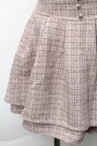 画像3: evelyn / ツイードキュロット  ピンクベージュ S-25-11-21-059-LO-PA-AS-ZS (3)