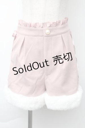 画像: Secret Honey / 裾ファーキュロット  ピンク S-25-11-21-060-CA-PA-AS-ZS