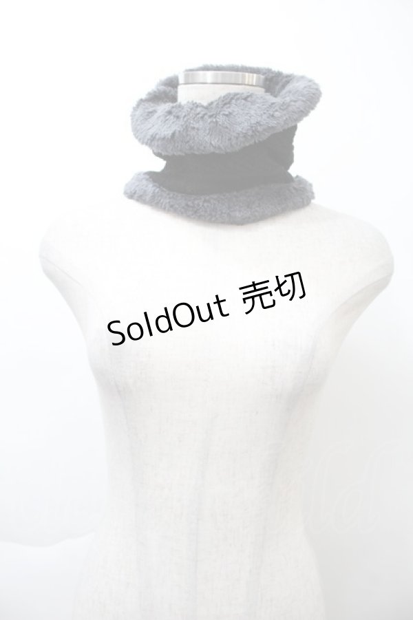 画像2: NieR Clothing / ニット帽＆ネッグウォーマーセット  黒 S-25-11-21-007-PU-AC-HR-ZS (2)