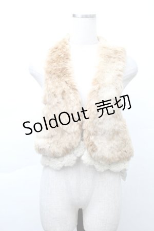 画像: axes femme / ファーつけ襟  ブラウン S-25-11-21-002-AX-ZA-AS-ZS