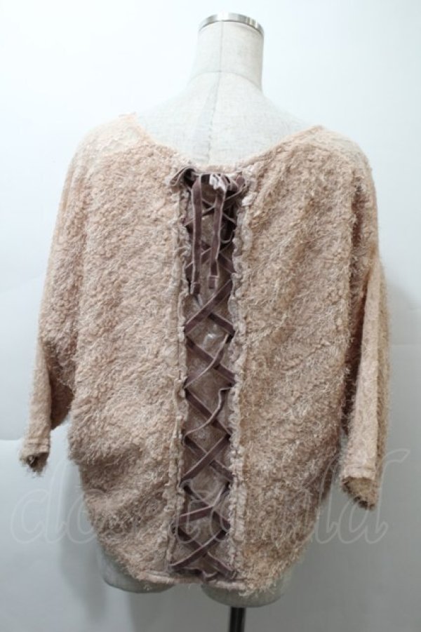 画像2: axes femme / パール付きニットソー   S-25-11-21-019-AX-TO-HR-ZS (2)