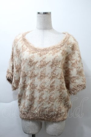 画像: axes femme / パール付きニットソー   S-25-11-21-020-AX-TO-HR-ZS