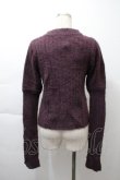 画像2: NOEMIE / チェーン付き4wayフェザー刺繍ニット  紫 S-25-11-21-028-LO-TO-HR-ZS (2)