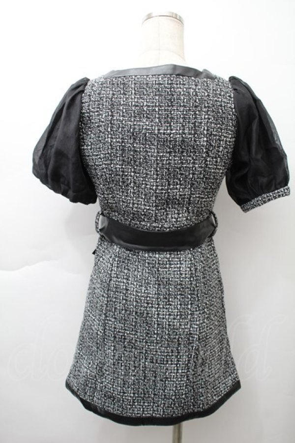 画像2: Bubbles / ポイントレザーリボンワンピース F チェック S-25-11-21-038-CA-OP-NS-ZS (2)