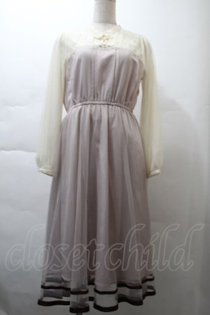 画像: axes femme POETIQUE / チャイナボタンワンピース  ピンク S-25-11-21-042-AX-OP-HR-ZS