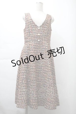 画像: LOLITA / ツイードジャンパースカート  マルチ S-25-11-21-049-LO-OP-AS-ZS