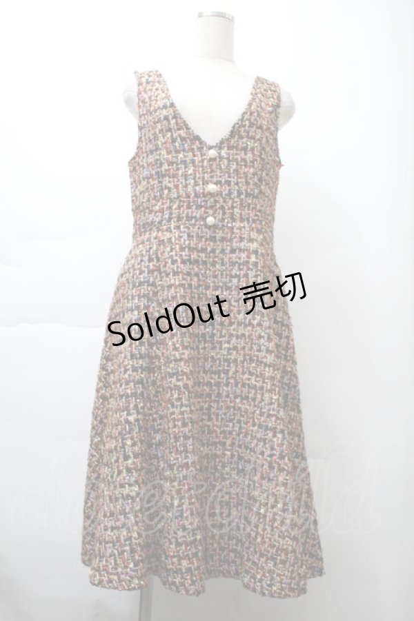 画像1: LOLITA / ツイードジャンパースカート  マルチ S-25-11-21-049-LO-OP-AS-ZS (1)