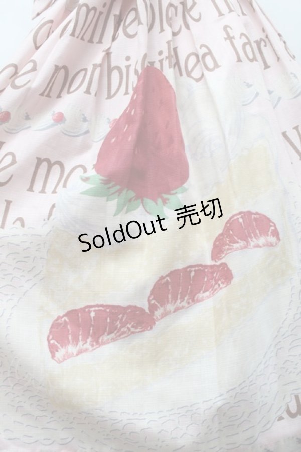 画像3: Emily Temple cute / ロゴ&ショートケーキノースリーブワンピース  ピンク S-25-11-22-052-ET-OP-HR-ZS (3)