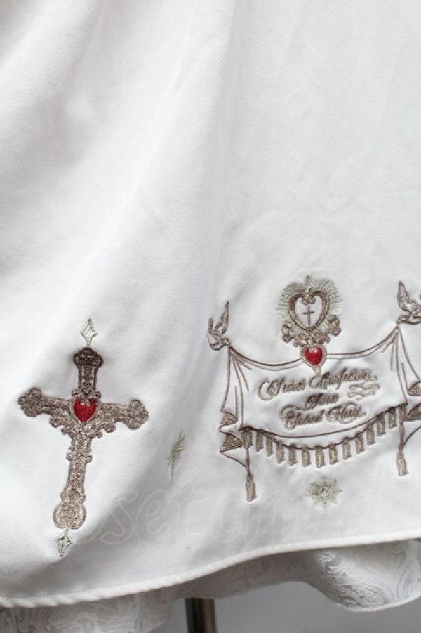 画像4: Amavel / Sacred Heart Rosaryジャンパースカート  白 S-25-11-22-053-CA-OP-HR-ZS (4)